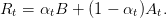 Rt =  αtB + (1 − αt)At.  