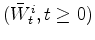$(\bar{W}^i_t, t\geq 0)$