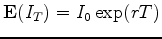 $\E(I_T) = I_0 \exp(rT)$