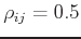 $\rho_{ij}=0.5$