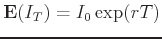$\E(I_T) = I_0 \exp(rT)$