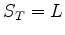 $S_T=L$