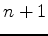 $n+1$