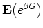 $\E(e^{\beta G})$