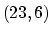 $ (23,6)$