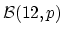 $ \mathcal{B}(12,p)$