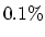 $ 0.1\%$