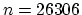 $ n=26306$