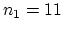 $ n_1=11$