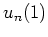 $ u_n(1)$