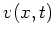 $ v(x,t)$