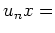 $ u_n{x} =$